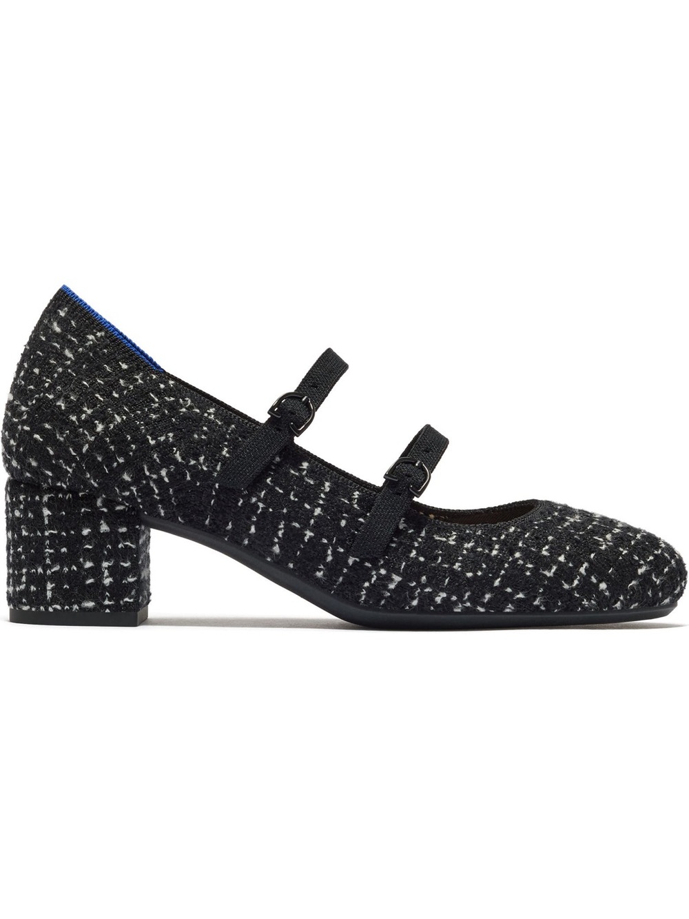 Rothy’s Women’s Black Tweed Ballet Flat heels size 6.5 New in box!